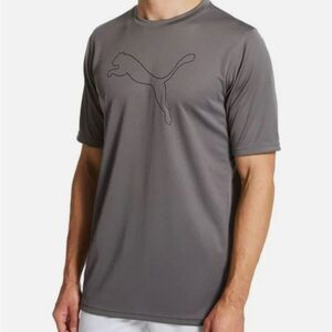 🆕 Puma Gray Dry Cell Performance Short Sleeve Tee Shirt Men’s M